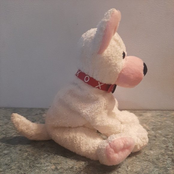 Cupid the Valentines Day Dog Ty Beanie Baby  Heart over  Eye Retired 2001 - Picture 6 of 13